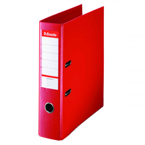 ESSELTE 75MM LEVER ARCH A4 RED PK10