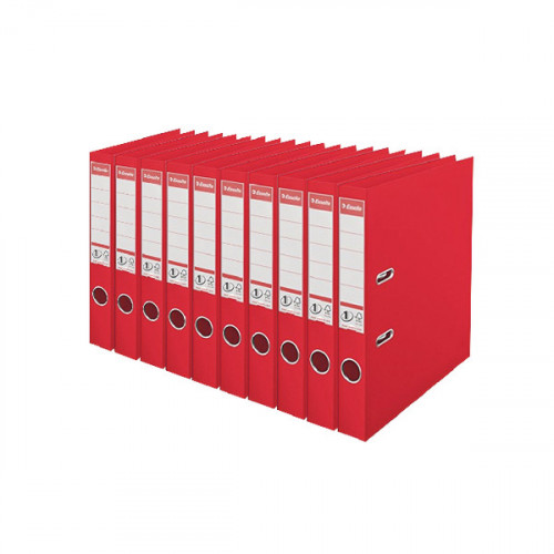 ESSELTE A4 LARCH PP 50MM RED PK10