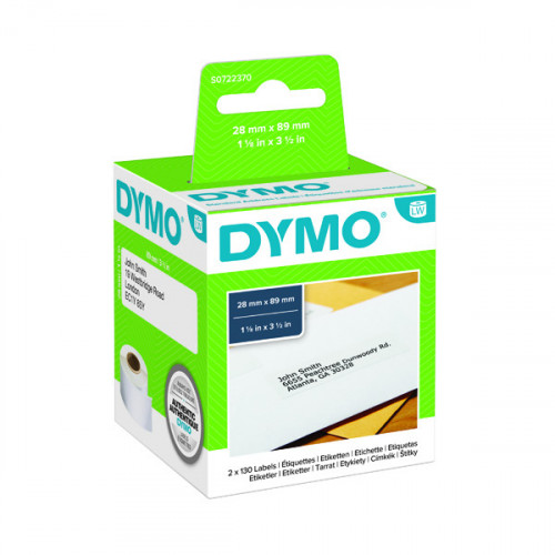 DYMO ADDR LABEL STD 28X89MM PK260