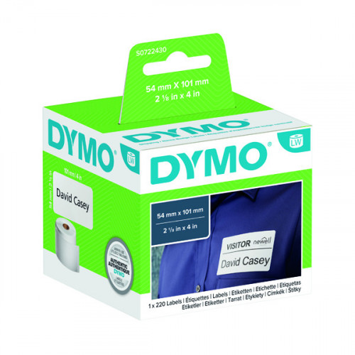 DYMO SHIP LABEL 54X101 BLK/WHT PK220