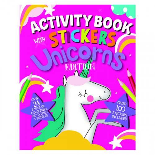 Unicorn Activity Book with Stickers (Pack of 12) 26079-UNIC