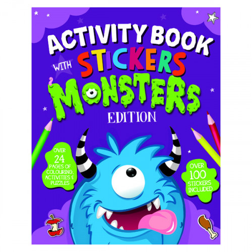 Monster Activity Book with Stickers (Pack of 12) 26073-MONS