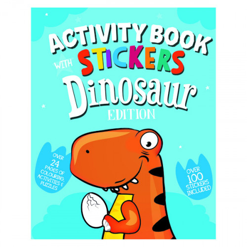 Dinosaur Activity Book with Stickers (Pack of 12) 26064-DINO