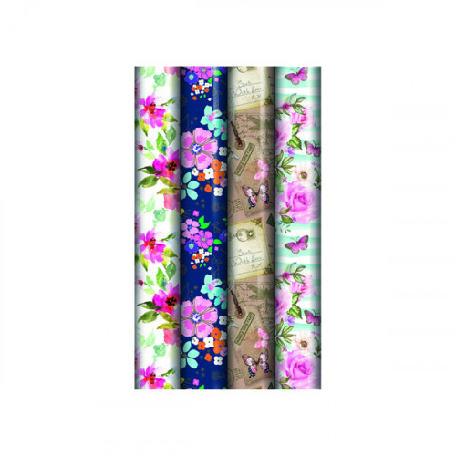 Assorted Floral Gift Wrap (Pack of 39) 24582-GW