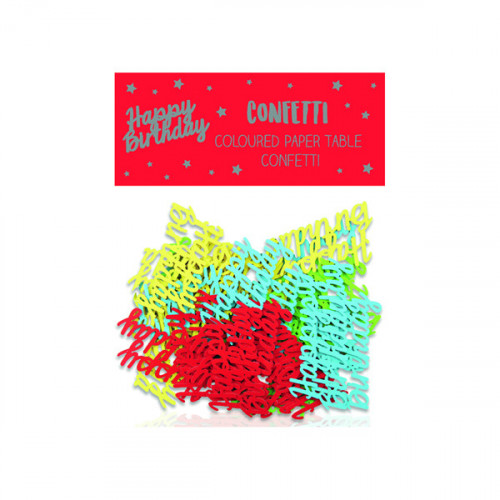 Happy Birthday Paper Table Confetti (Pack of 12) 24405-HB
