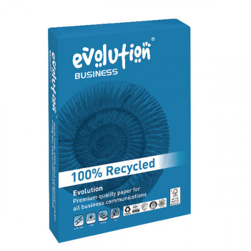 Evolution Business A4 Recycled Paper 120gsm White (Pack of 250) EVBU21120