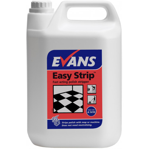 Evans Easy Strip Rinse Free Floor Polish Stripper per 5 Ltr (A141EEV2)