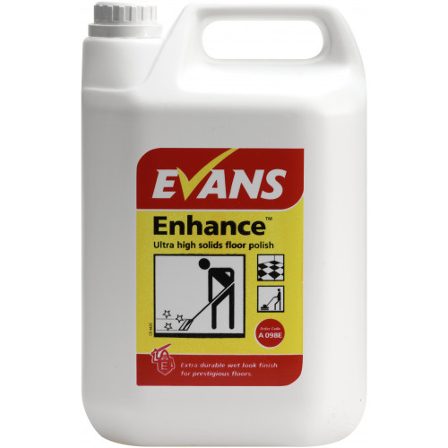 Evans Enhance Ultra High Solids Floor Polish per 5Ltr (A098EEV2)