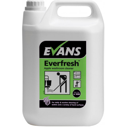 Evans Everfresh Apple Toilet Cleaner (For Daily Use) per 5Ltr (A103EEV)