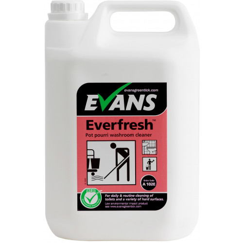 Evans Everfresh Pot Pourri Toilet Cleaner (For Daily Use) per 5Ltr (A102EEV2)