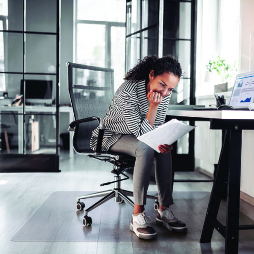 FLOORTEX CLEARTEX CHAIR MAT HARD CLR