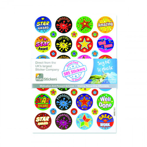 Fun Stickers 585 Achievement Stickers A5 (Pack of 15) Mars 1917
