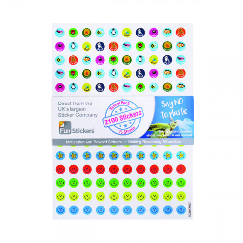 Fun Stickers 2100 Reward Stickers A5 (Pack of 15) Mars 1924