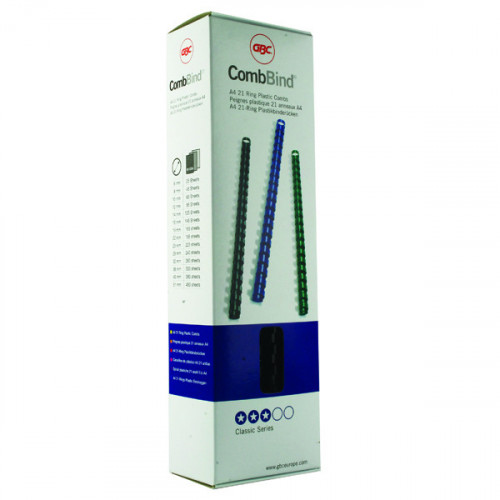 GBC COMBBIND A4 8MM BIND COMB PK100
