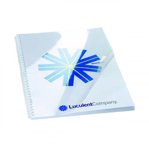 GBC HICLEAR A4 BIND COVR 150MIC PK50