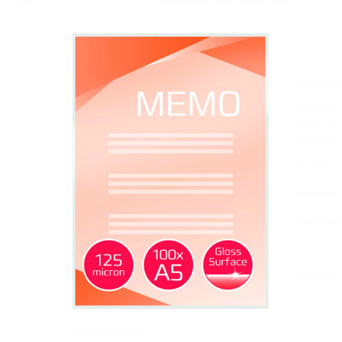 GBC Document Laminating Pouch Gloss A5 250 Micron (Pack of 100) 3200749