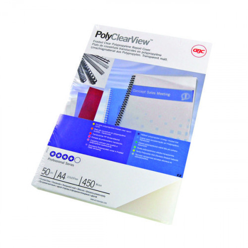 GBC POLYCLEARVIEW A4 BIND CV 350 P50