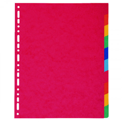 Exacompta Pressboard Dividers 10-Part A4 Maxi 2410E