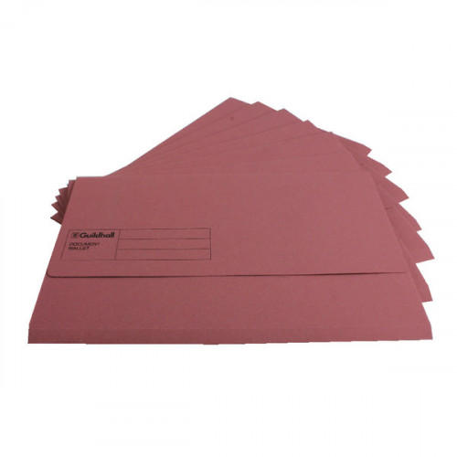 GUILDHALL DOC WLT FOOLSCAP PINK PK50