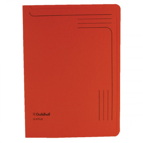 Exacompta Guildhall Slipfile Manilla 230gsm Orange (Pack of 50) 4607Z