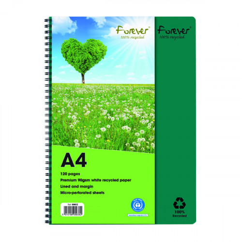 Forever Notebook A4 Green (Pack of 5) 5901Z