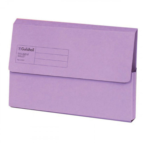 GUILDHALL DOC WALLETS FC VIOLET PK50
