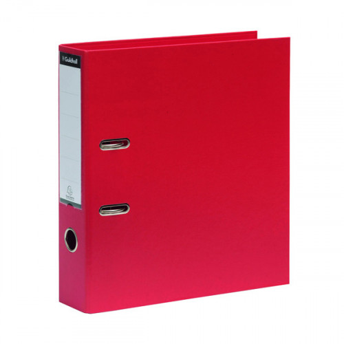 Exacompta Guildhall 80mm Lever Arch File A4 Red (Pack of 10) 222/2002Z