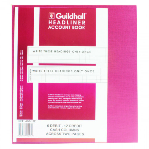 Exacompta Guildhall Headliner Book 80 Pages 298x273mm 48/6-12 1293