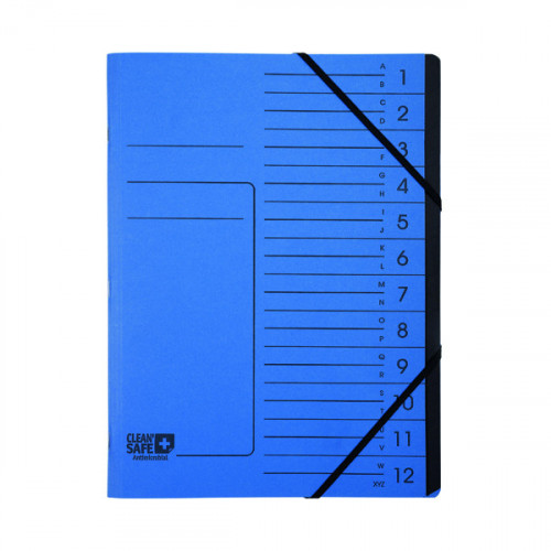 Exacompta Clean Safe Multipart File 12 Parts 57122E