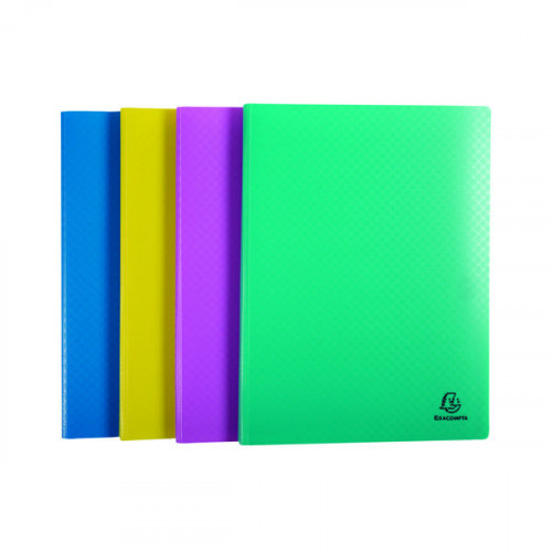 Exacompta Forever Young Display Book 40 Pocket A4 Assorted (Pack of 4) 88490E