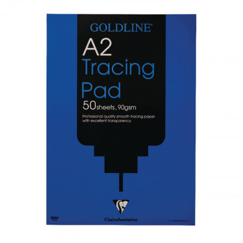 Clairefontaine Goldline Professional Tracing Pad 90gsm A2 50 Sheets GPT1A2