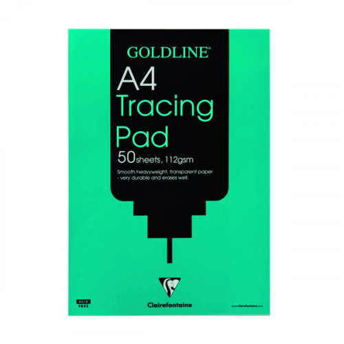Clairefontaine Goldline Heavyweight Tracing Pad 112gsm A4 50 Sheets GPT3A4