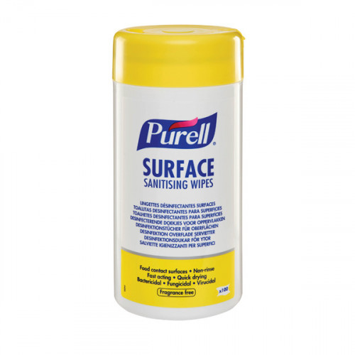 Purell Surface Sanitising Wipes (Pack of 100) 95102-12-EEU