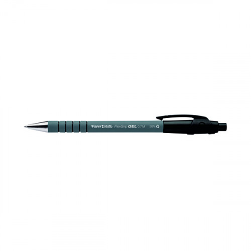 PAPERMATE FLEXGRIP GEL PENS BLK PK12