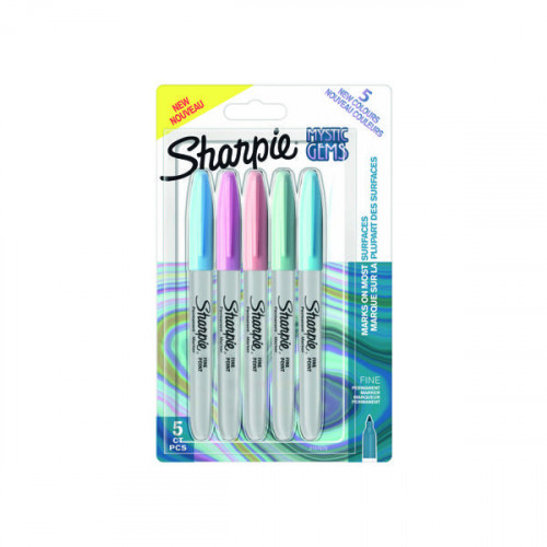 SHARPIE PERM MARKER MYSTIC GEMS PK5