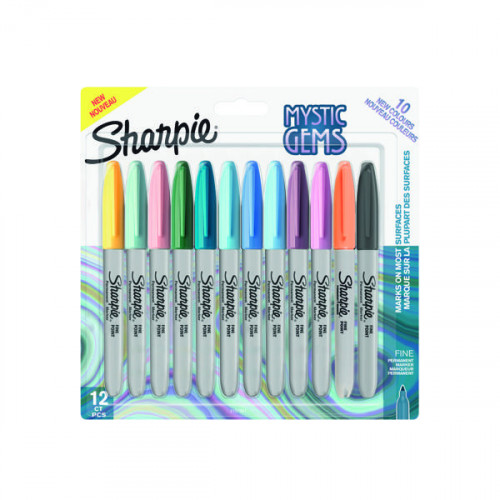 SHARPIE PERM MARKER MYSTIC GEMS PK12