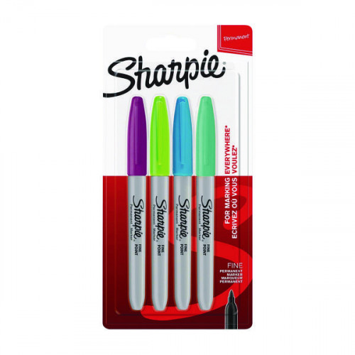 Sharpie 08 Permanent Marker Fine Tip Assorted Blister (Pack of 48) 1985859