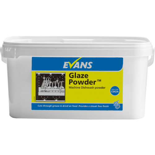 Evans Glaze, Dishwash powder (4-in-1) per 5 Kg tub - Available to order