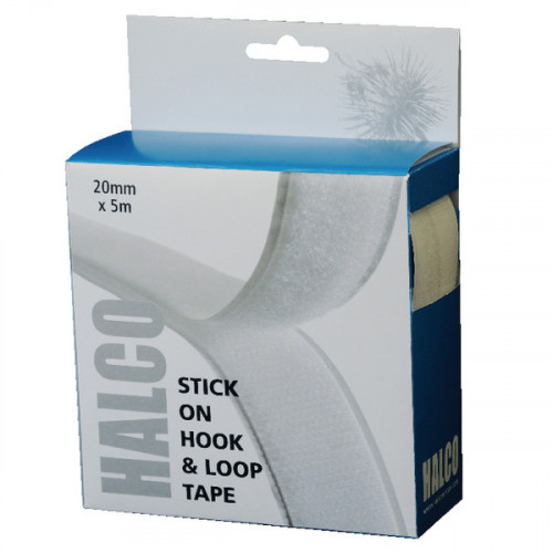 HALCO HOOK LOOP TAPE ROLL 20MMX5M