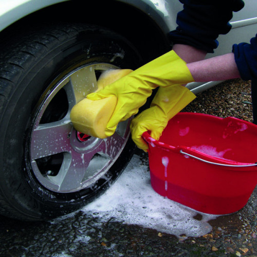 Shield Household Rubber Medium Gloves Yellow GR03