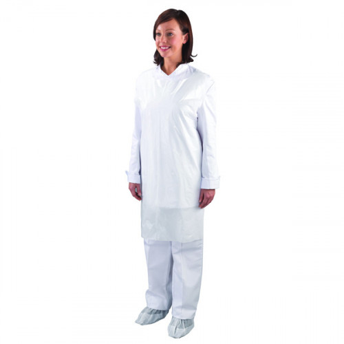 WHITE APRONS ON ROLLS 27X42 PK1000