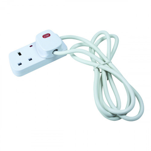 CED 2-WAY EXTENSION LEAD WHITE
