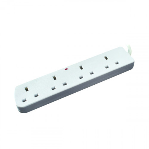 CED 4-Way Extension Lead 13amp 5m White CEDTS4513F