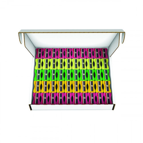 PLASTIC SHARPENERS PK100 ASSORTED