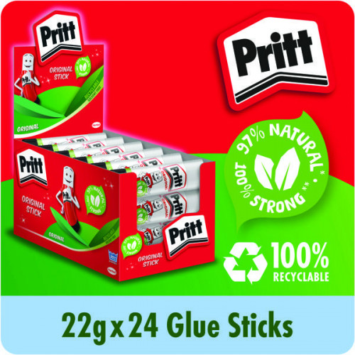 PRITT STICK MED 22G DISPLAY BOX PK24