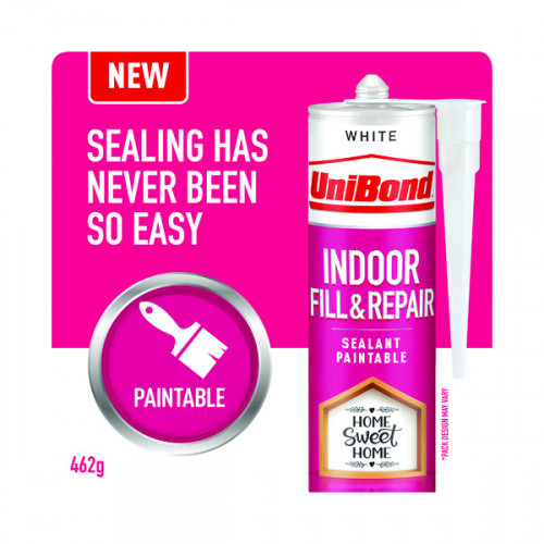 UniBond Indoor Fill and Repair Cartridge White 280ml 2646328