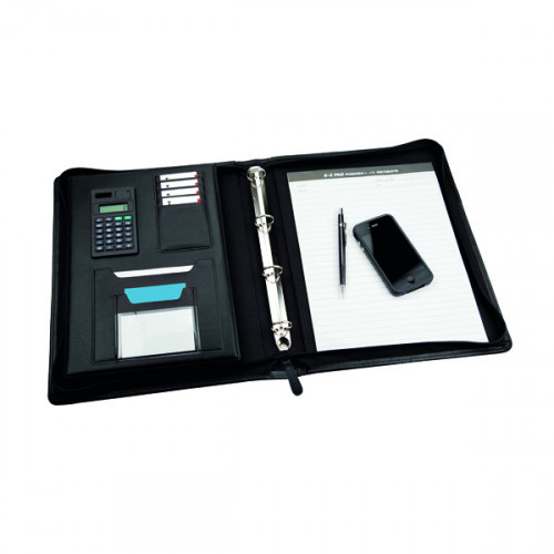 MONOLITH MEETING FOLDER ZIP A4 BLK