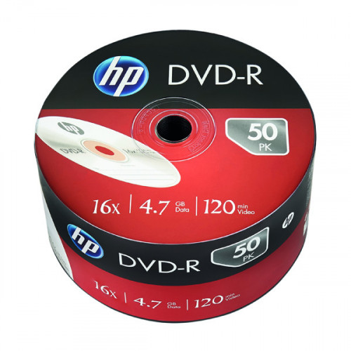 HP DVD-R 16X 4.7GB WRAP PK50