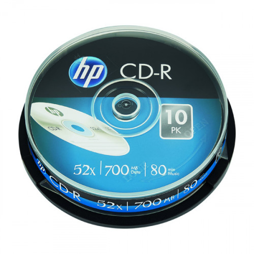 HP CD-R 52X 700MB Spindle (Pack of 10) 69308