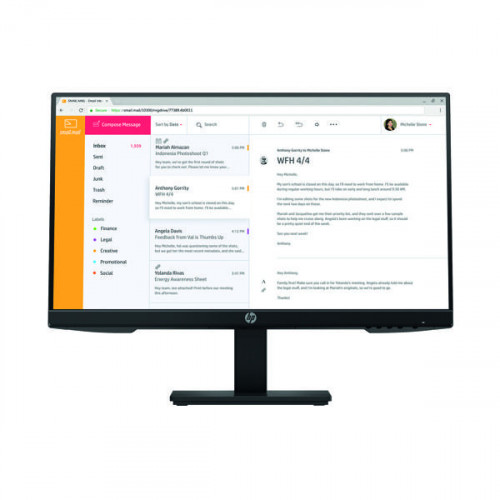 HP P24h G4 23.8 Inch Full HD (1080P) Led Monitor 7VH44AT#ABU